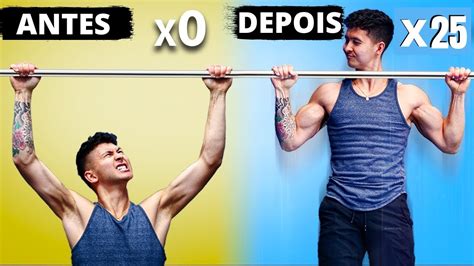 Como Ganhar Força nos Braços para Fazer Barra Fixa DO ZERO A 25 REPS