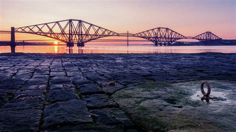 Sunset at the Forth Bridge Photograph by Kenneth Marshall - Fine Art America