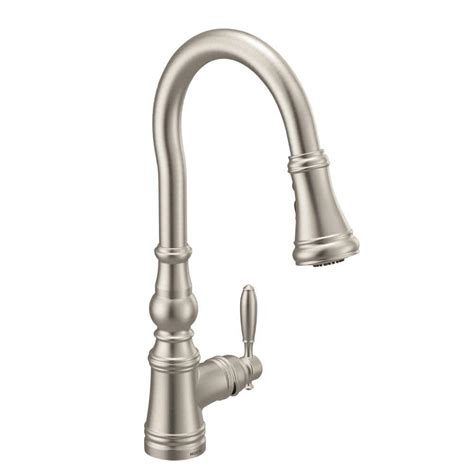 Moen Weymouth Single Handle Pull Down Sprayer Kitchen Faucet With