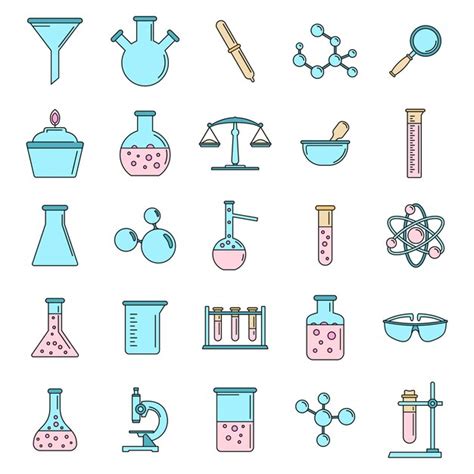 Premium Vector Science Laboratory Icon Set Outline Set Of Science