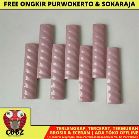 Jual Cm Nm Kuku Macan Bon Bon List Keramik Granit Ulir Pink Per