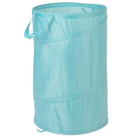 Mainstays Spiral Pop Up Hamper Aqua Walmart