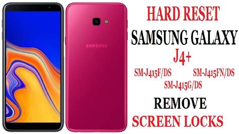 HOW TO HARD RESET SAMSUNG GALAXY J4 J4 PLUS YouTube