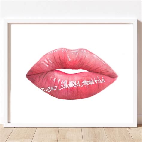 Lips Painting Etsy