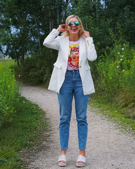 A Stylish Way To Wear Your Graphic Tee Doused In Pink