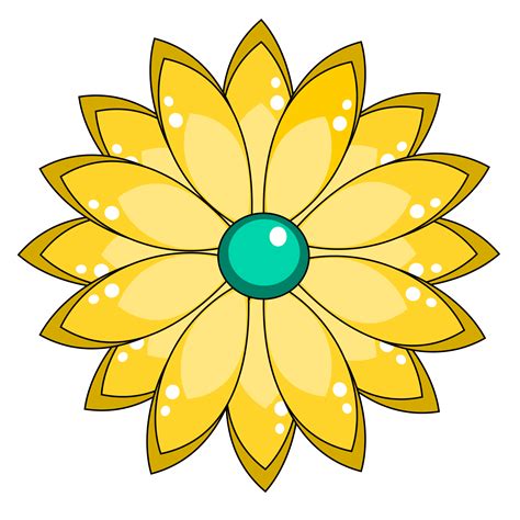 Imágenes Prediseñadas de flor amarilla 15078837 PNG