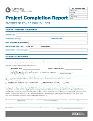 Job Completion Report: Complete with ease | airSlate SignNow