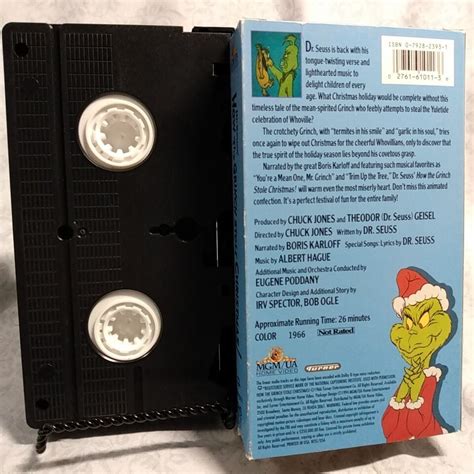 How The Grinch Stole Christmas Vhs Cartoon Swb Combined Shipping 27616101136 Ebay