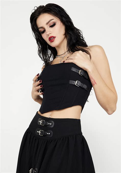 Disturbia Afterlife Buckled Corset Corsets