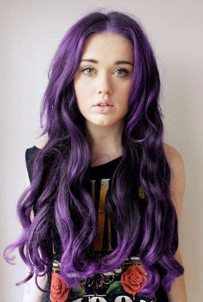 Cabello Violeta Pelo Violeta Violet Hair Colorful Hair Cabello De