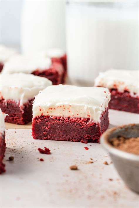 Best Red Velvet Brownies Cream Cheese Icing Bake Bacon