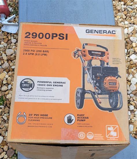 Gas Pressure Washer Psi Generac Gpm Model With Cc Ohv