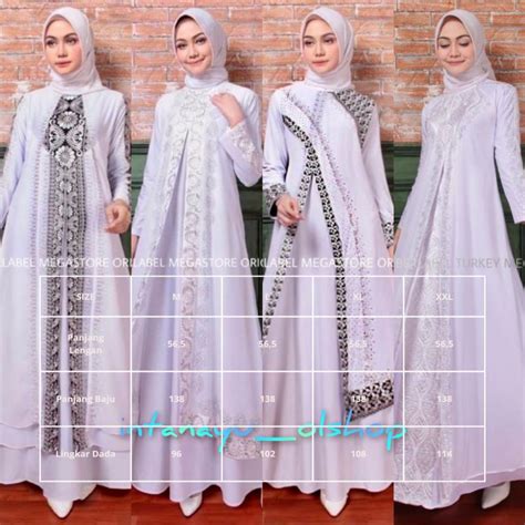 Jual Gamis Putih GAMIS ABAYA TURKEY PUTIH 1242 1095 10211423 1209