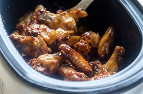 Slow Cooker Asian Bbq Chicken Wings Valerie S Kitchen