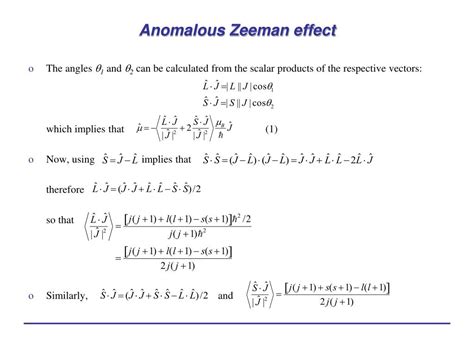 Ppt The Zeeman Effect Powerpoint Presentation Free Download Id 1918739