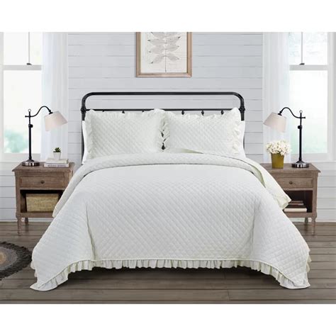 Ophelia Co Mikaela Quilt Set Wayfair Ruffle Quilt Farmhouse