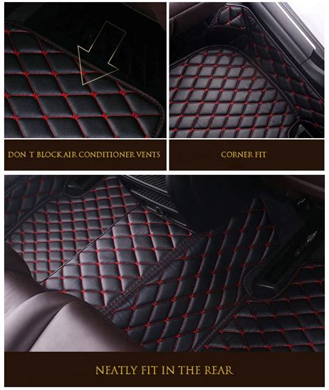 Top Quality 7d Xpe Material Diamond Leather Car Mat Car Floor Mat Universal Car Foot Floor Mat