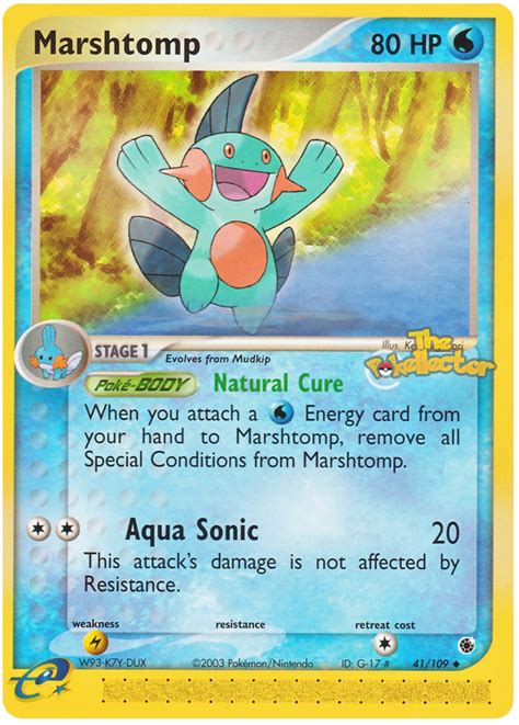 Marshtomp 40 EX Ruby Sapphire Pokémon karty