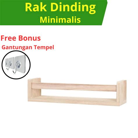 Jual Rak Bumbu Dapur Gantung Kayu Serbaguna Rak Kayu Tempel Dinding