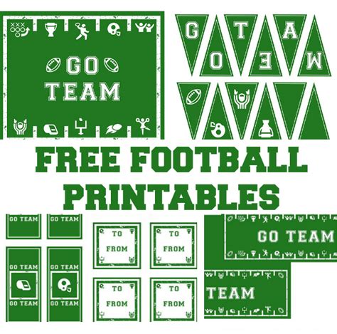 Football Party Printables Free