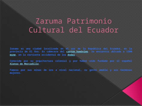 PPTX Zaruma Patrimonio Cultural Del Ecuador DOKUMEN TIPS