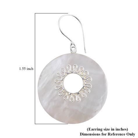 Buy Mother Of Pearl Fancy Earrings In Sterling Silver At Shoplc