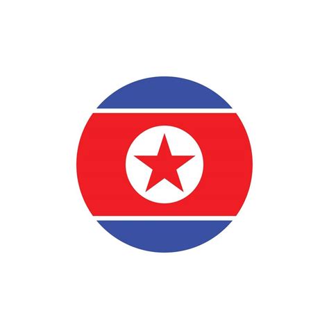 North Korean Flag Icon Logo Vector 19135878 Vector Art At Vecteezy