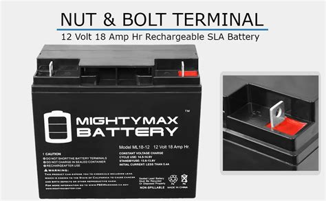 Batterie Ml V Ah Sla Produit De Marque Mighty Max Battery