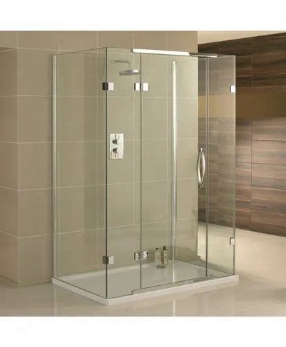 Frameless Glass Sliding 3 Sided Aquadart Inline Shower For Hotel At