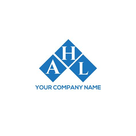 AHL letter logo design on WHITE background. AHL creative initials ...