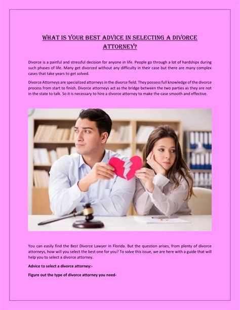 Ppt What Is Your Best Advice In Selecting A Divorce Attorney