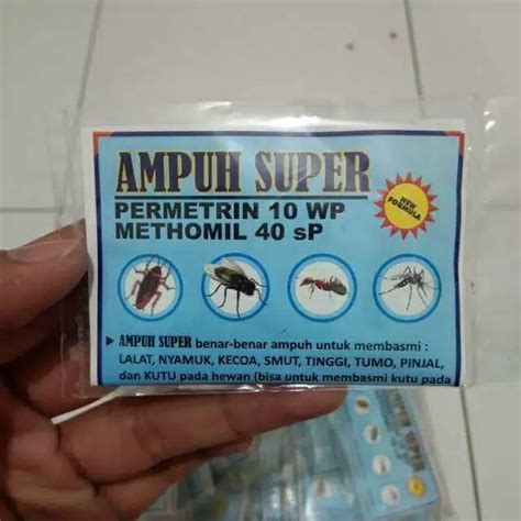 Jual Racun Ampuh Super Sachet Biru Bubuk Putih Basmi Atasi Lalat