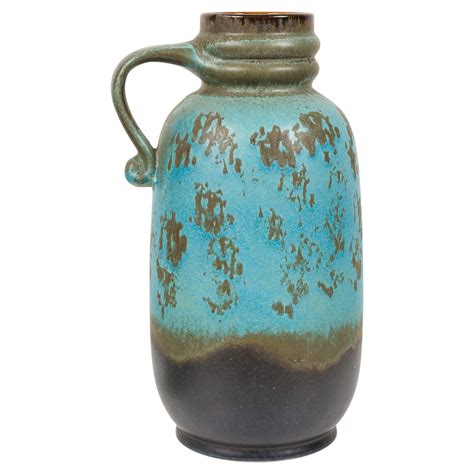 Mid Century German Pottery Jasba Keramik Glazed Vase For Sale At 1stdibs