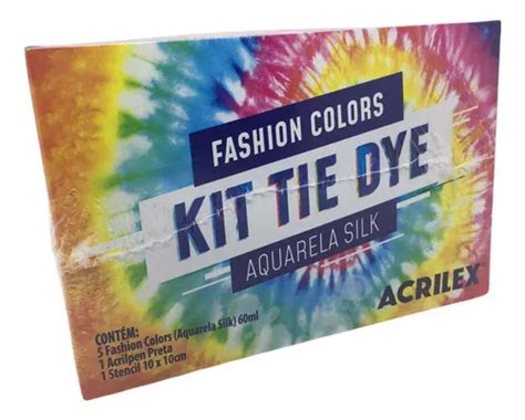 Kit De Tintas Kit Tie Dye Acrilex Aquarela Silk Ml Mercadolivre