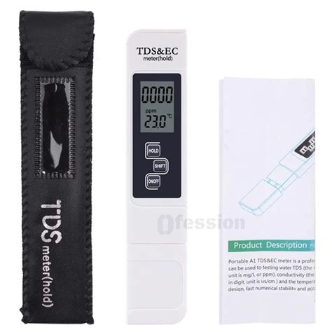 Medidor Digital TDS EC Temperatura 3 En 1 Mide Solidos Totales