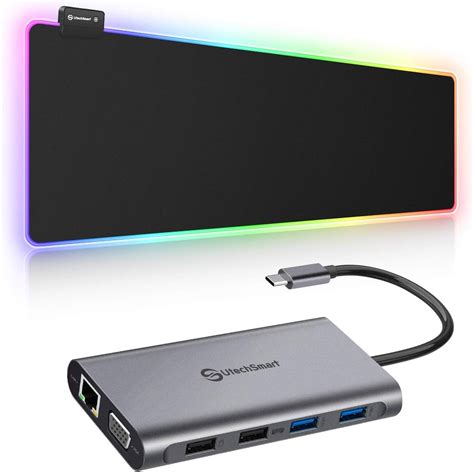 Amazon UtechSmart Triple Display USB C Docking Station RGB