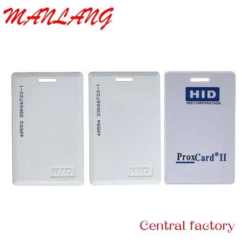 Custom Thick 125khz HID Prox Card II Clamshell Proximity Card For