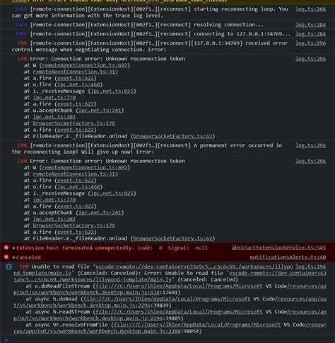 Devcontainer Crashes With No Useful Logs Issue Microsoft