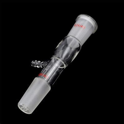 Glass Vacuum Take Off Adapter Laboratory Straight Tube Gas Inlet