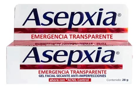 Asepxia Emergencia Gel Transparente Secante Imperfecciones Meses Sin