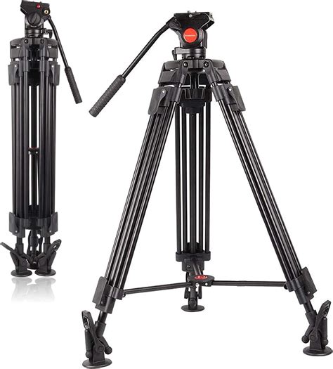 Polam Foto Profesyonel Video Tripod Sistemi Al Minyum Ala M A R Video