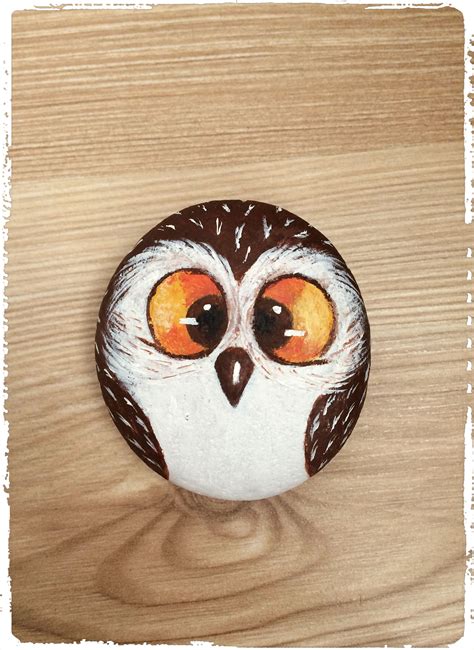 Pin By Yektastasarım On Owl Painted Rocks Owls Painted Rock