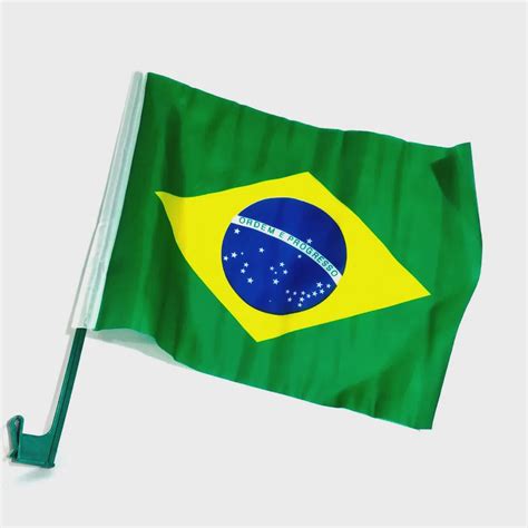 Bandeira Do Brasil Para Carro Romana Haste 1 Unidade No Shoptime