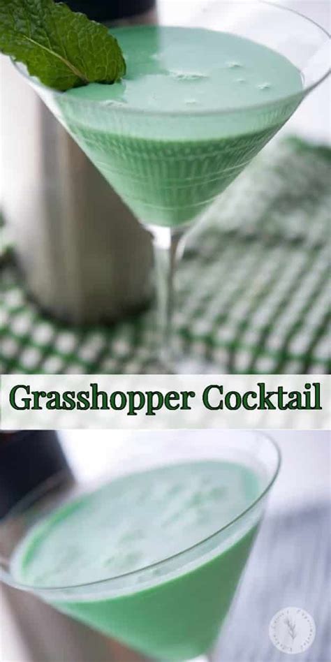 The Classic Grasshopper Cocktail Made With Creme De Menthe Creme De Cocoa And Heavy Cream