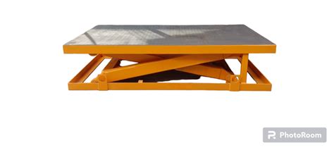 Fixed Type Mild Steel Pit Mounted Scissor Lift Table For Material