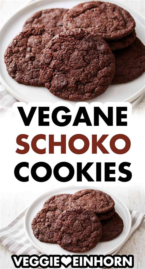 Vegane Schoko Cookies Ohne Ei Einfaches Rezept