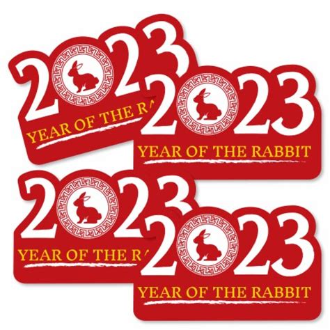 Big Dot Of Happiness Chinese New Year 2023 Decor Year Of The Rabbit