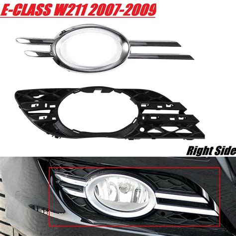 Front Fog Light Grill Chrome Trim Cover Rh For Mercedes Benz E Class