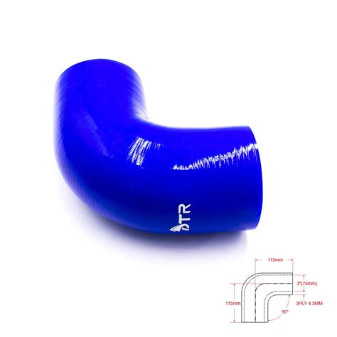 Cnspeed Blue Mm Degree Elbow Silicone Hose Pipe Turbo Intake