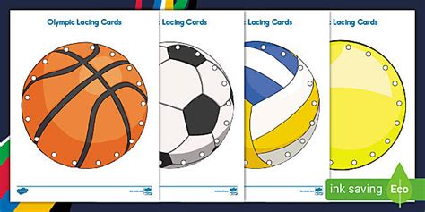 Olympic Sports Lacing Cards Creat De Profesori